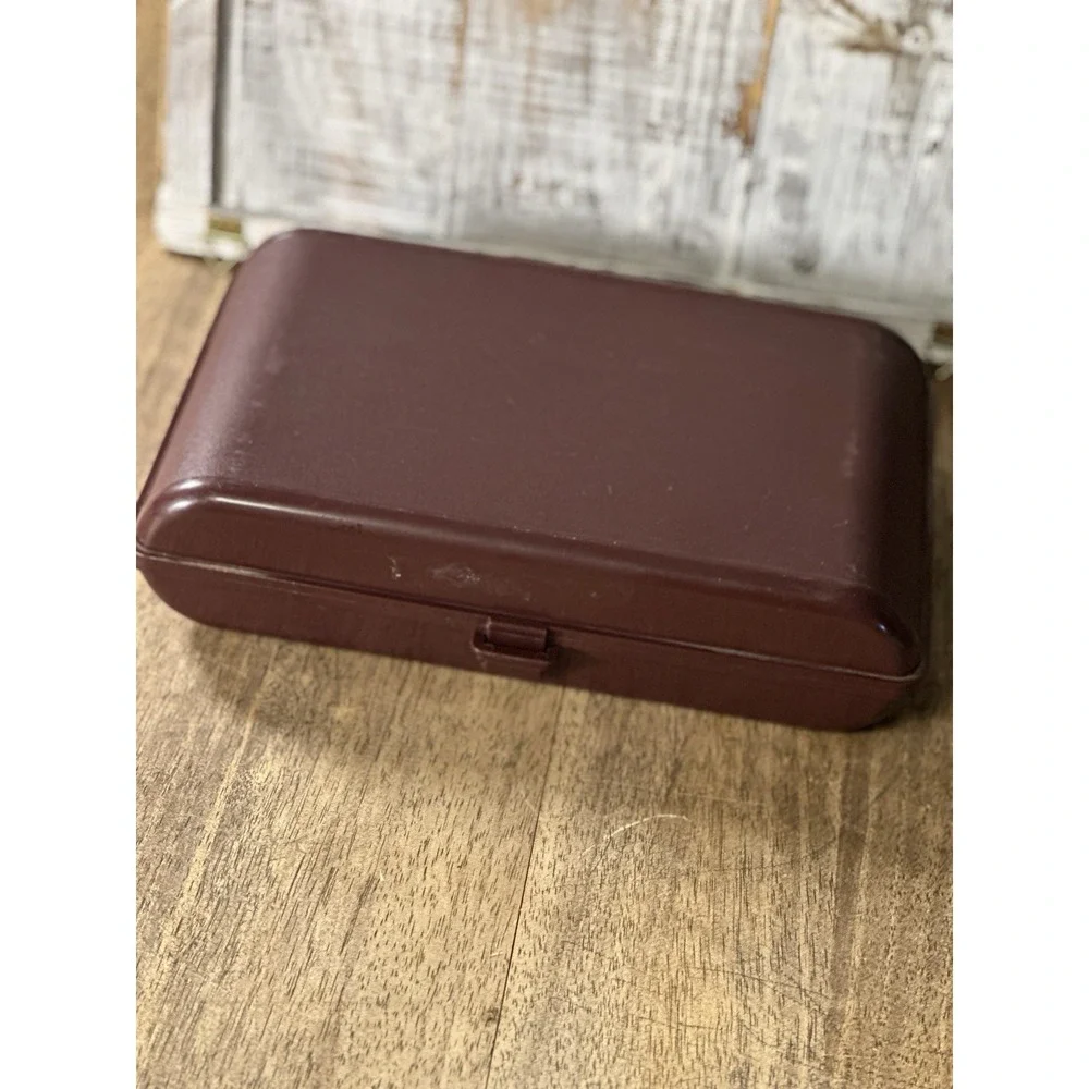 Vintage Tupperware Tuppercraft Brown Personal Valet‎ Travel Case Organizer #1624